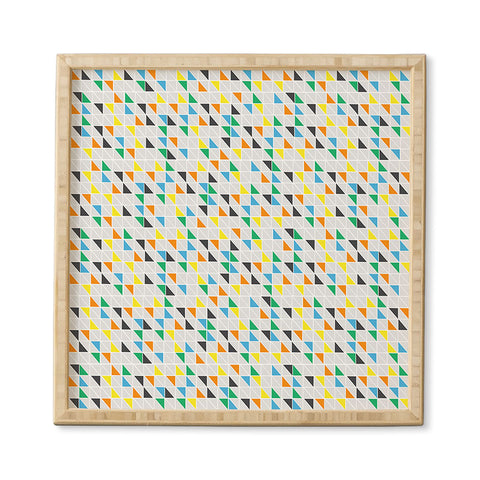 Vy La Triangles Train Framed Wall Art