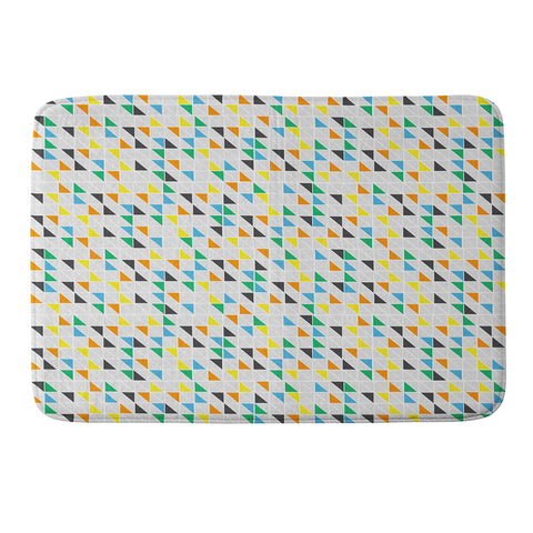 Vy La Triangles Train Memory Foam Bath Mat