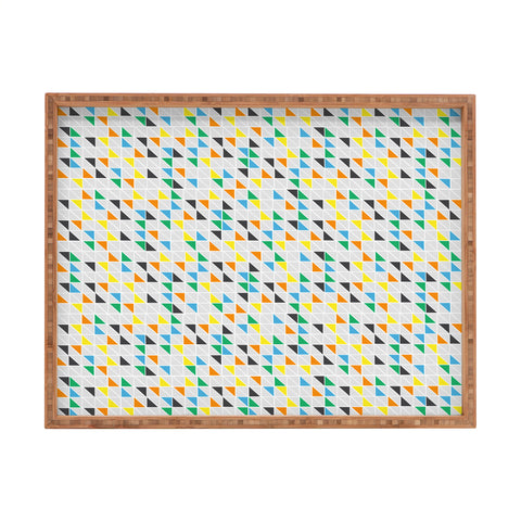 Vy La Triangles Train Rectangular Tray
