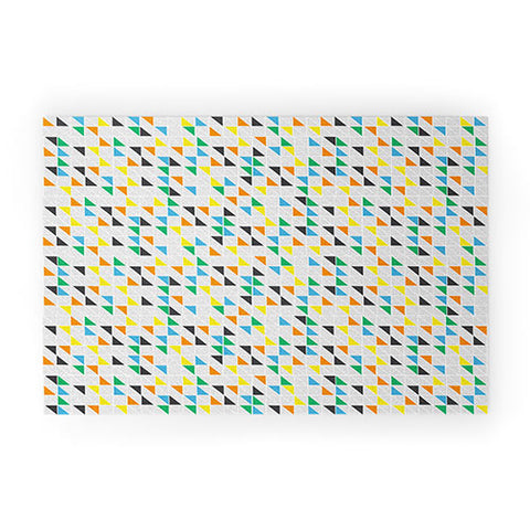 Vy La Triangles Train Welcome Mat