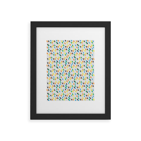 Vy La Triangles Train Framed Art Print