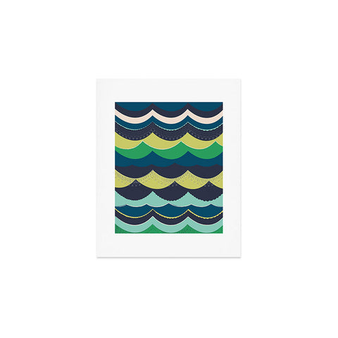 Vy La Unwavering Love Blue Green Art Print