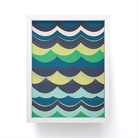 Vy La Unwavering Love Blue Green Framed Mini Art Print