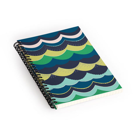 Vy La Unwavering Love Blue Green Spiral Notebook