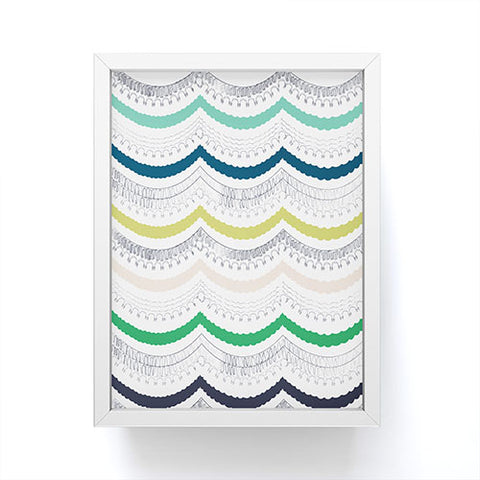 Vy La Unwavering Love Blue White Framed Mini Art Print