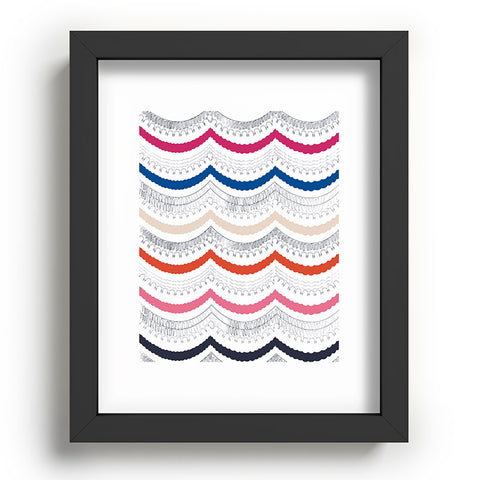 Vy La Unwavering Love Pink White Recessed Framing Rectangle