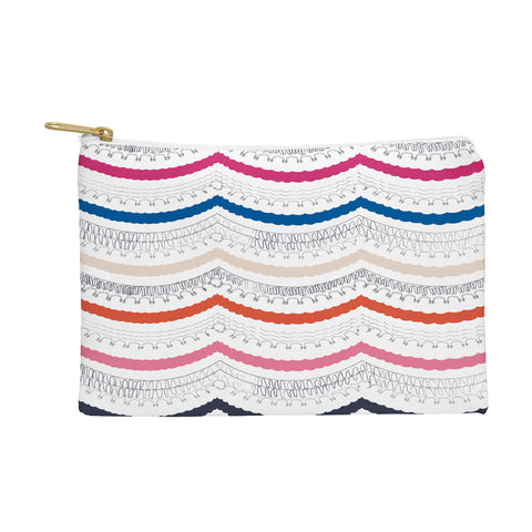 Vy La Unwavering Love Pink White Pouch