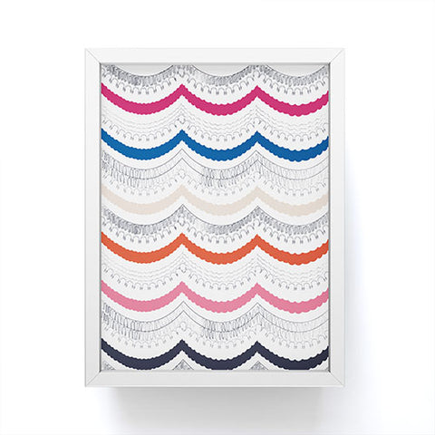 Vy La Unwavering Love Pink White Framed Mini Art Print