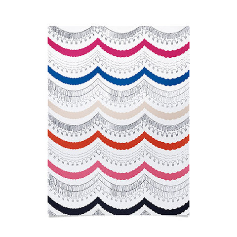 Vy La Unwavering Love Pink White Poster