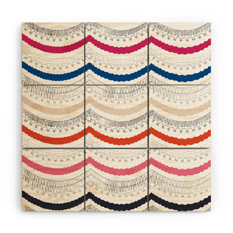 Vy La Unwavering Love Pink White Wood Wall Mural