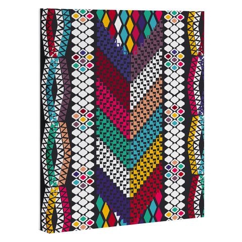 Vy La Vibrant Tribal Art Canvas