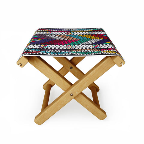 Vy La Vibrant Tribal Folding Stool