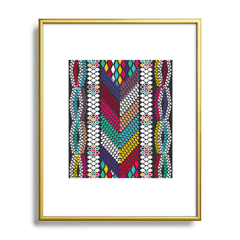 Vy La Vibrant Tribal Metal Framed Art Print
