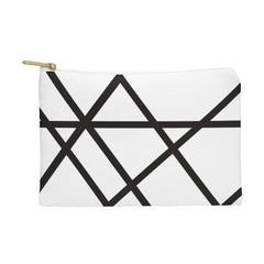 Vy La White and Black Lines Pouch