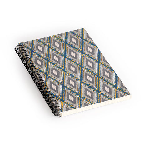 Vy La Woodland Diamond Blue Spiral Notebook