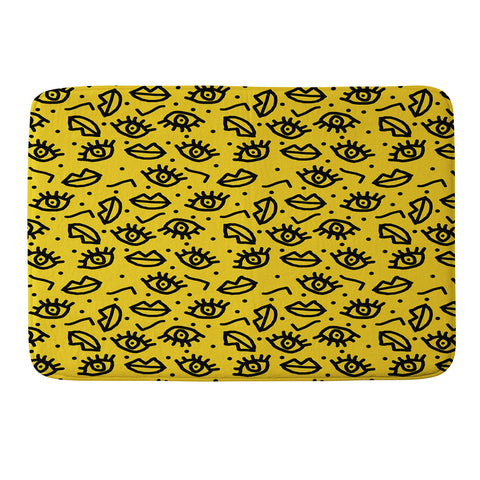 Wacka Designs Face Time Memory Foam Bath Mat