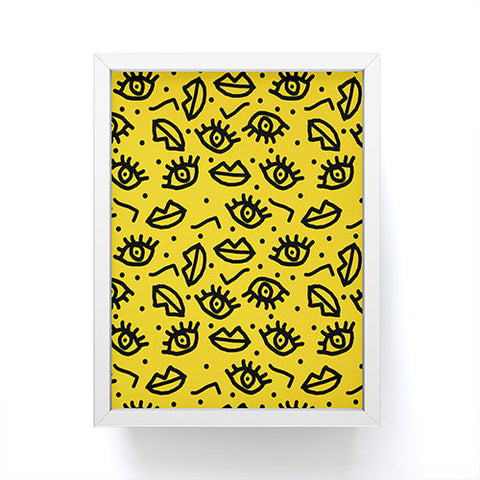Wacka Designs Face Time Framed Mini Art Print