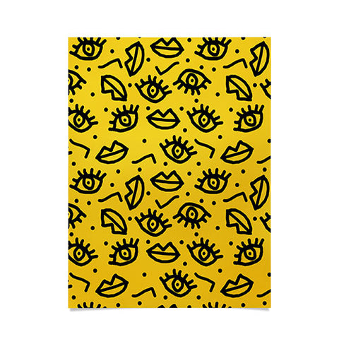 Wacka Designs Face Time Poster
