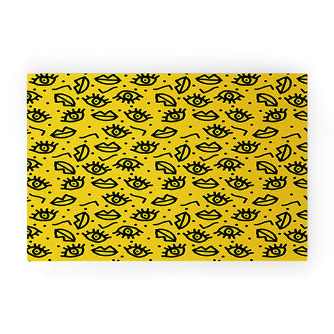 Wacka Designs Face Time Welcome Mat