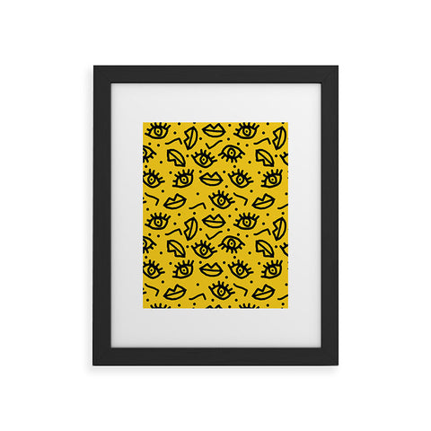 Wacka Designs Face Time Framed Art Print