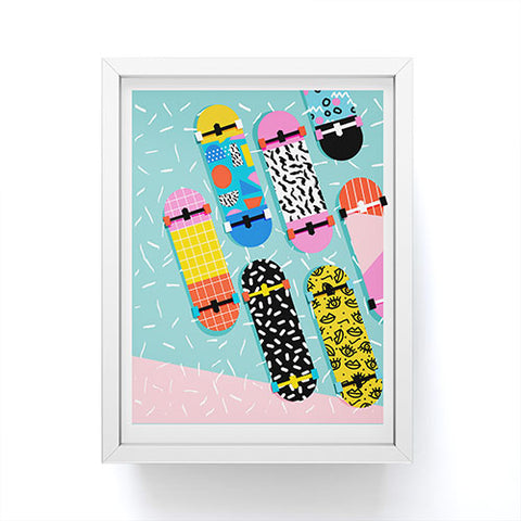 Wacka Designs Omigod 80s retro Framed Mini Art Print