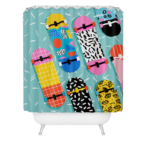 Wacka Designs Omigod 80s retro Shower Curtain