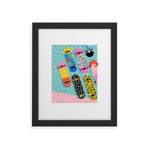Wacka Designs Omigod 80s retro Framed Art Print