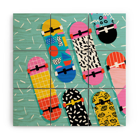 Wacka Designs Omigod 80s retro Wood Wall Mural