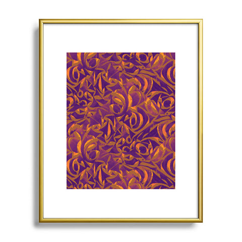 Wagner Campelo Abstract Garden 1 Metal Framed Art Print