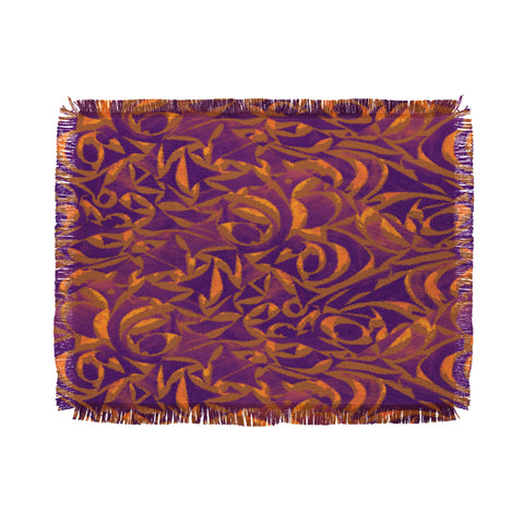 Wagner Campelo Abstract Garden 1 Throw Blanket