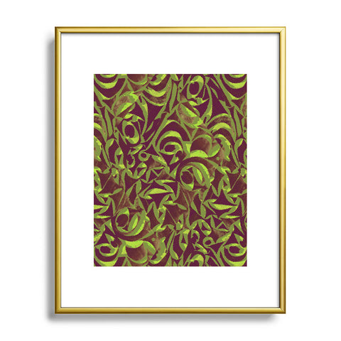 Wagner Campelo Abstract Garden 2 Metal Framed Art Print