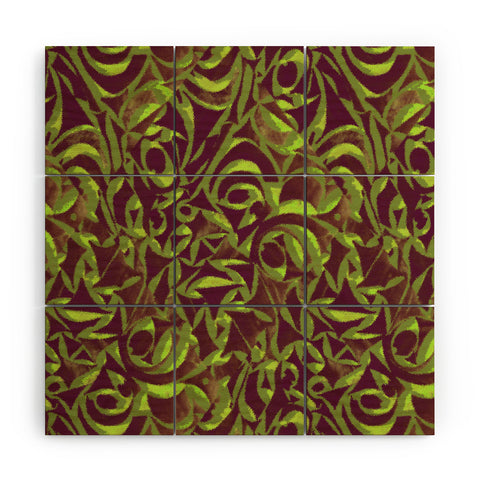 Wagner Campelo Abstract Garden 2 Wood Wall Mural