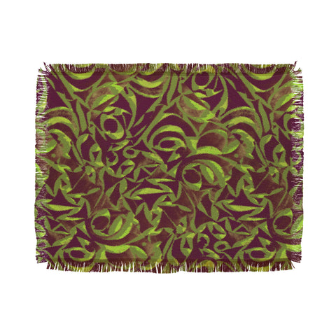 Wagner Campelo Abstract Garden 2 Throw Blanket