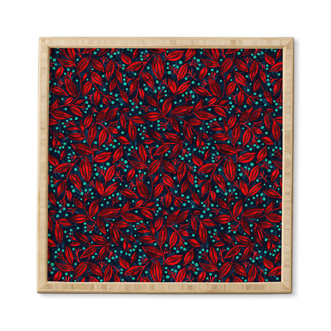 Wagner Campelo Berries And Leaves 1 Framed Wall Art