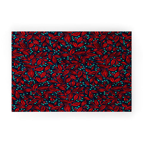 Wagner Campelo Berries And Leaves 1 Welcome Mat