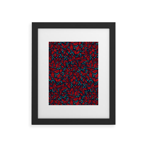 Wagner Campelo Berries And Leaves 1 Framed Art Print