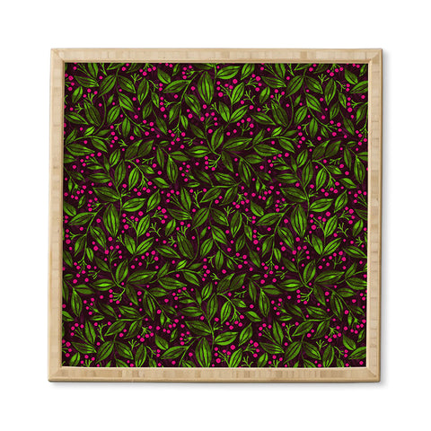 Wagner Campelo Berries And Leaves 2 Framed Wall Art