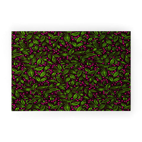 Wagner Campelo Berries And Leaves 2 Welcome Mat