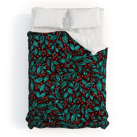 Wagner Campelo Berries And Leaves 4 Duvet Cover