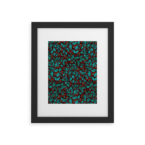 Wagner Campelo Berries And Leaves 4 Framed Art Print