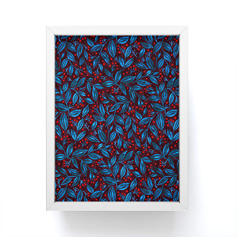 Wagner Campelo Berries And Leaves 5 Framed Mini Art Print