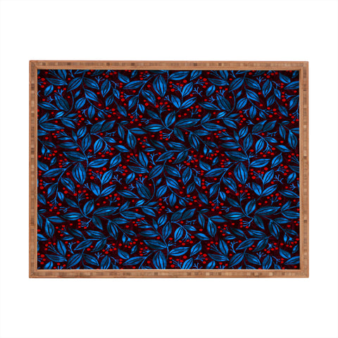 Wagner Campelo Berries And Leaves 5 Rectangular Tray