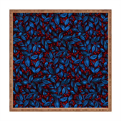 Wagner Campelo Berries And Leaves 5 Square Tray