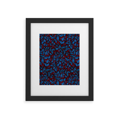 Wagner Campelo Berries And Leaves 5 Framed Art Print