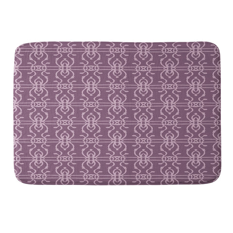 Wagner Campelo BOHO LINES LAVANDER Memory Foam Bath Mat