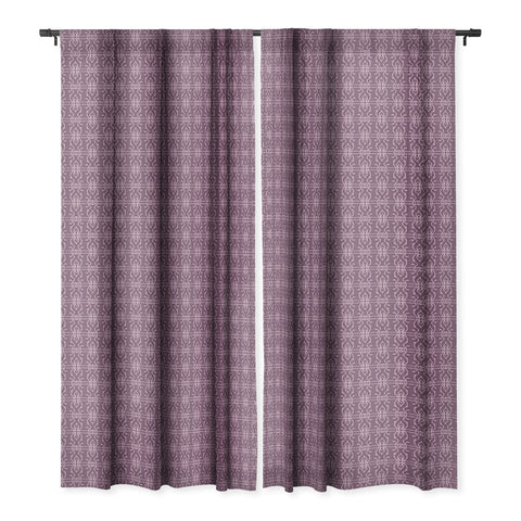 Wagner Campelo BOHO LINES LAVANDER Blackout Window Curtain