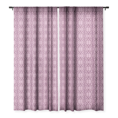 Wagner Campelo BOHO LINES LAVANDER Sheer Non Repeat