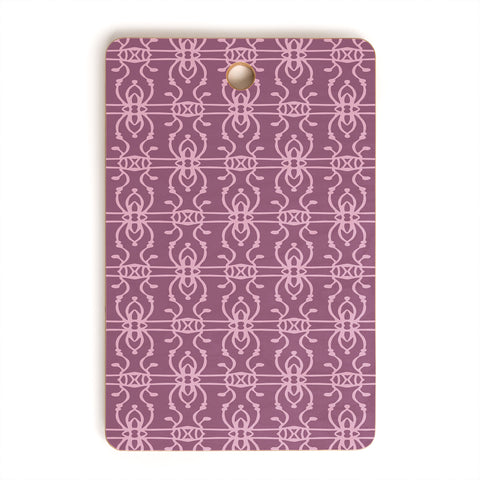 Wagner Campelo BOHO LINES LAVANDER Cutting Board Rectangle