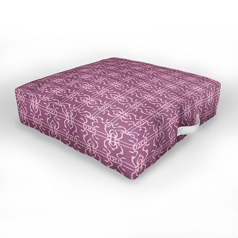 Wagner Campelo BOHO LINES LAVANDER Outdoor Floor Cushion