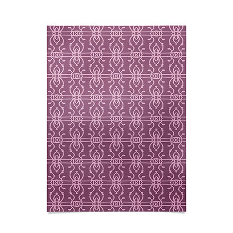 Wagner Campelo BOHO LINES LAVANDER Poster
